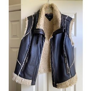 Vintage Tommy Hilfiger - Sherpa moto vest